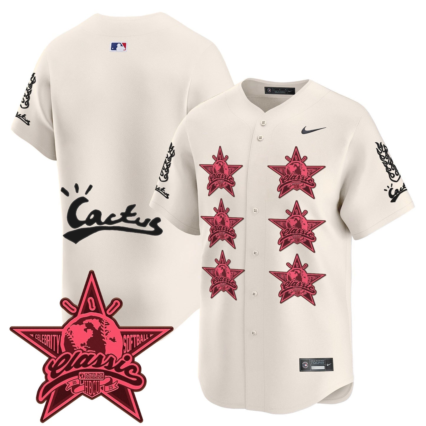 Men's Houston Astros Cactus Jack 2025 Vapor Premier Limited Jersey V2 - All Stitched