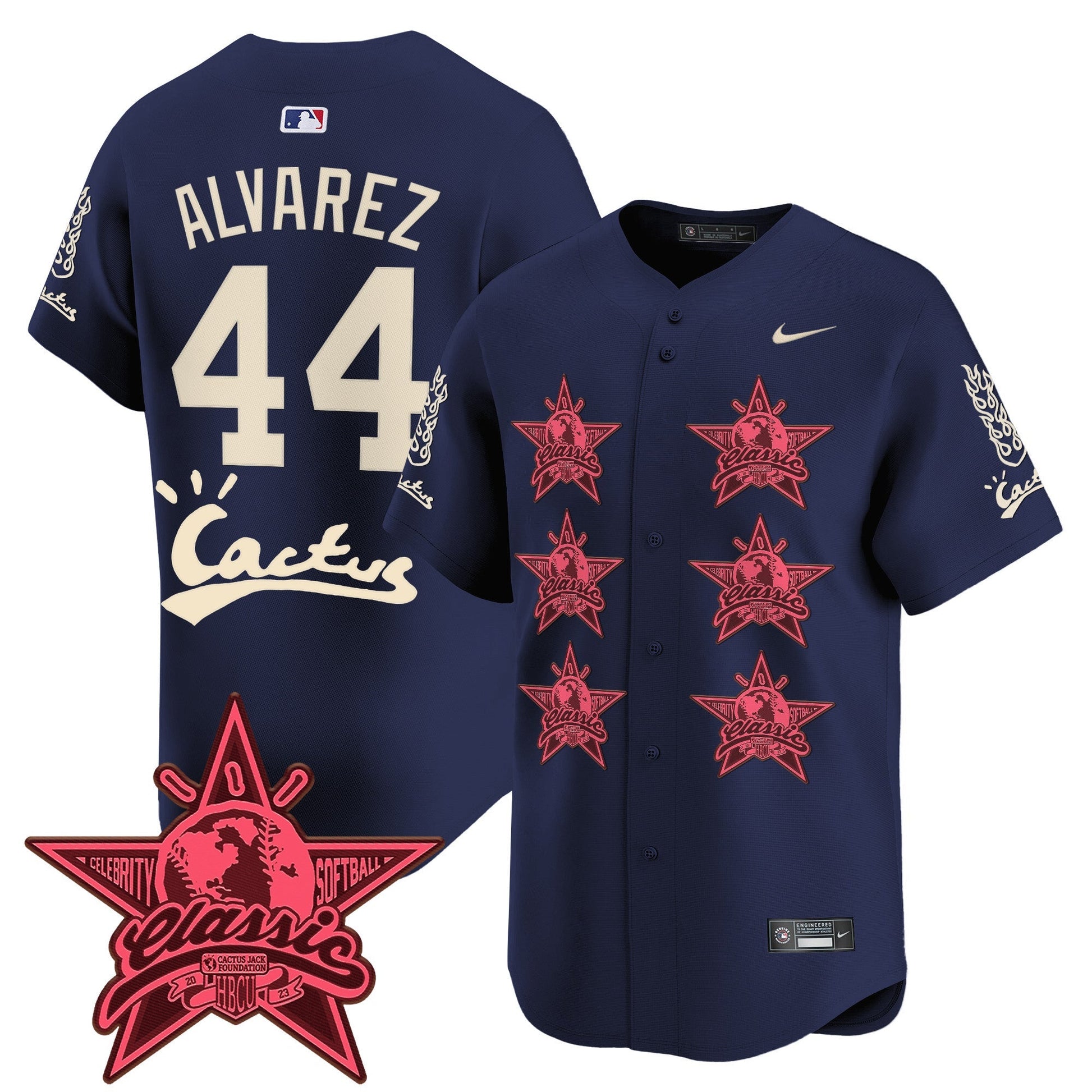 Men's Houston Astros Cactus Jack 2025 Vapor Premier Limited Jersey V2 - All Stitched