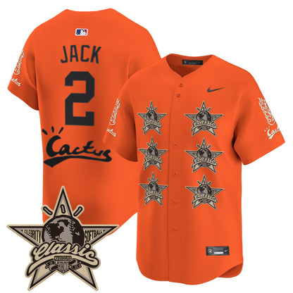 Men's Houston Astros Cactus Jack 2025 Vapor Premier Limited Jersey V2 - All Stitched