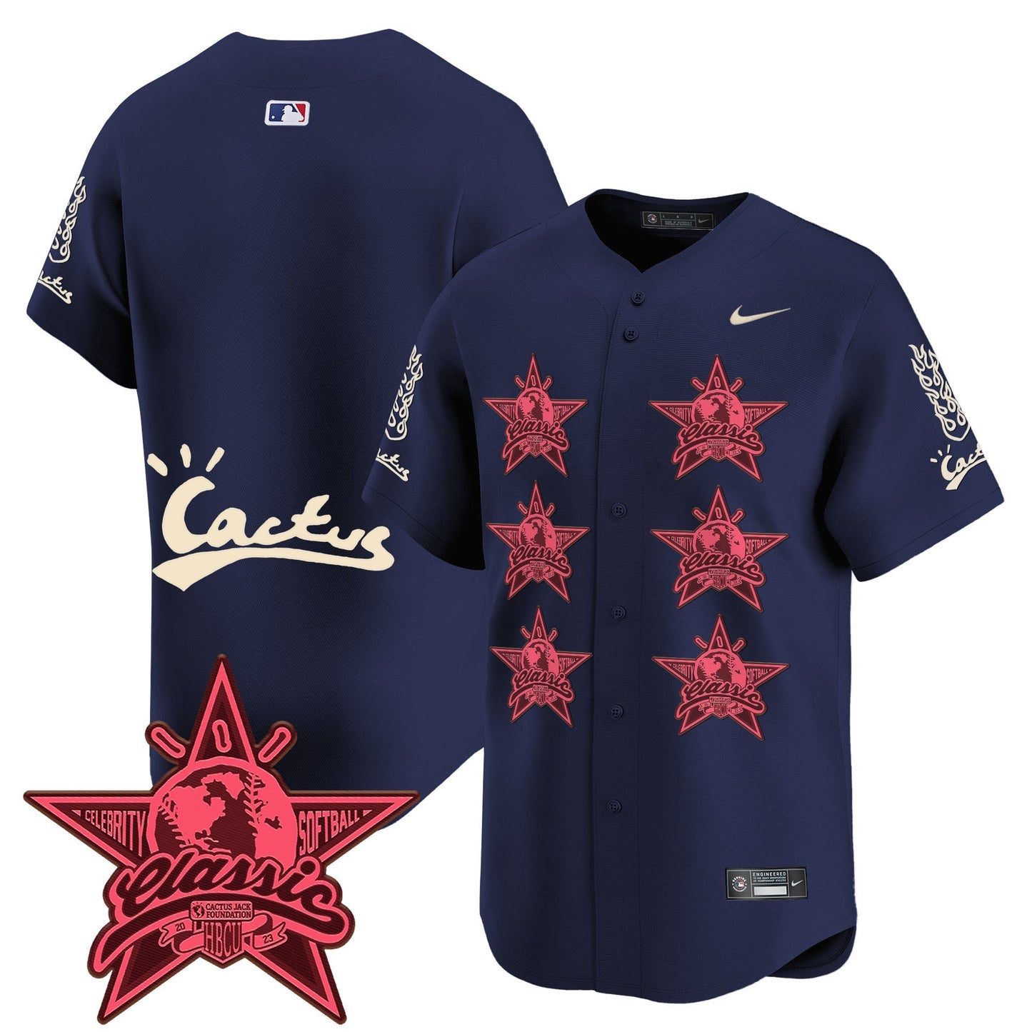 Men's Houston Astros Cactus Jack 2025 Vapor Premier Limited Jersey V2 - All Stitched