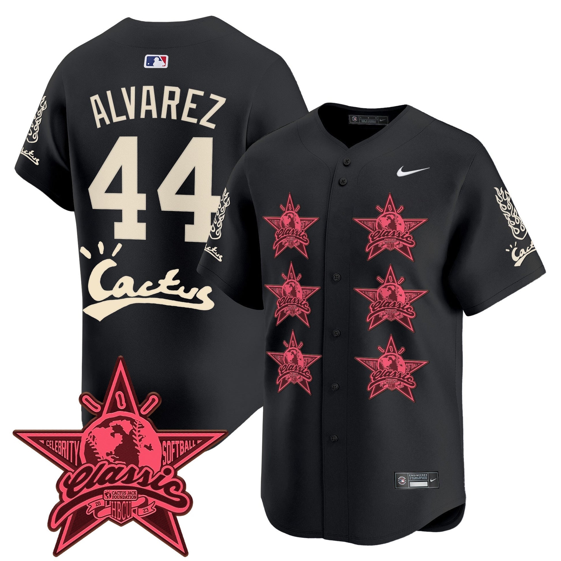 Men's Houston Astros Cactus Jack 2025 Vapor Premier Limited Jersey V2 - All Stitched
