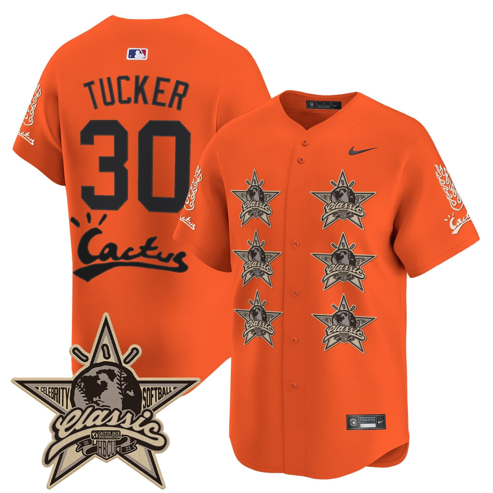 Men's Houston Astros Cactus Jack 2025 Vapor Premier Limited Jersey V2 - All Stitched