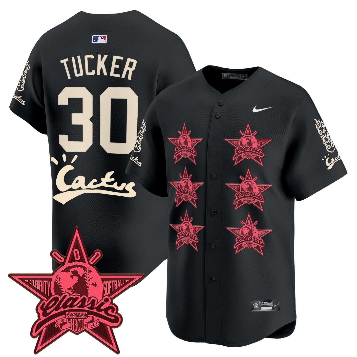 Men's Houston Astros Cactus Jack 2025 Vapor Premier Limited Jersey V2 - All Stitched