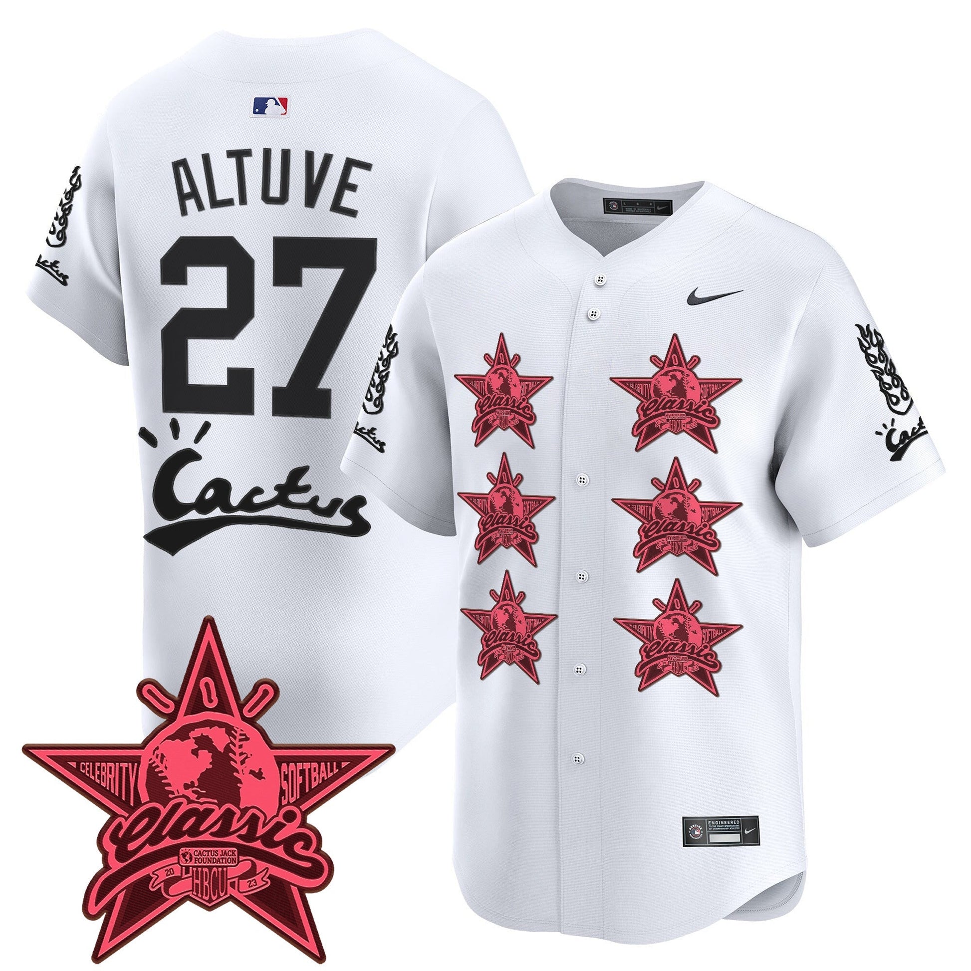 Men's Houston Astros Cactus Jack 2025 Vapor Premier Limited Jersey V2 - All Stitched