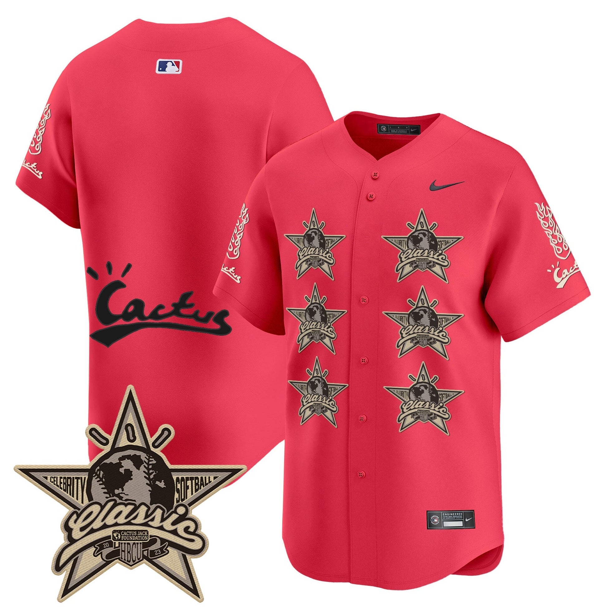 Men's Houston Astros Cactus Jack 2025 Vapor Premier Limited Jersey V2 - All Stitched