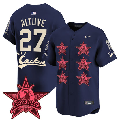 Men's Houston Astros Cactus Jack 2025 Vapor Premier Limited Jersey V2 - All Stitched