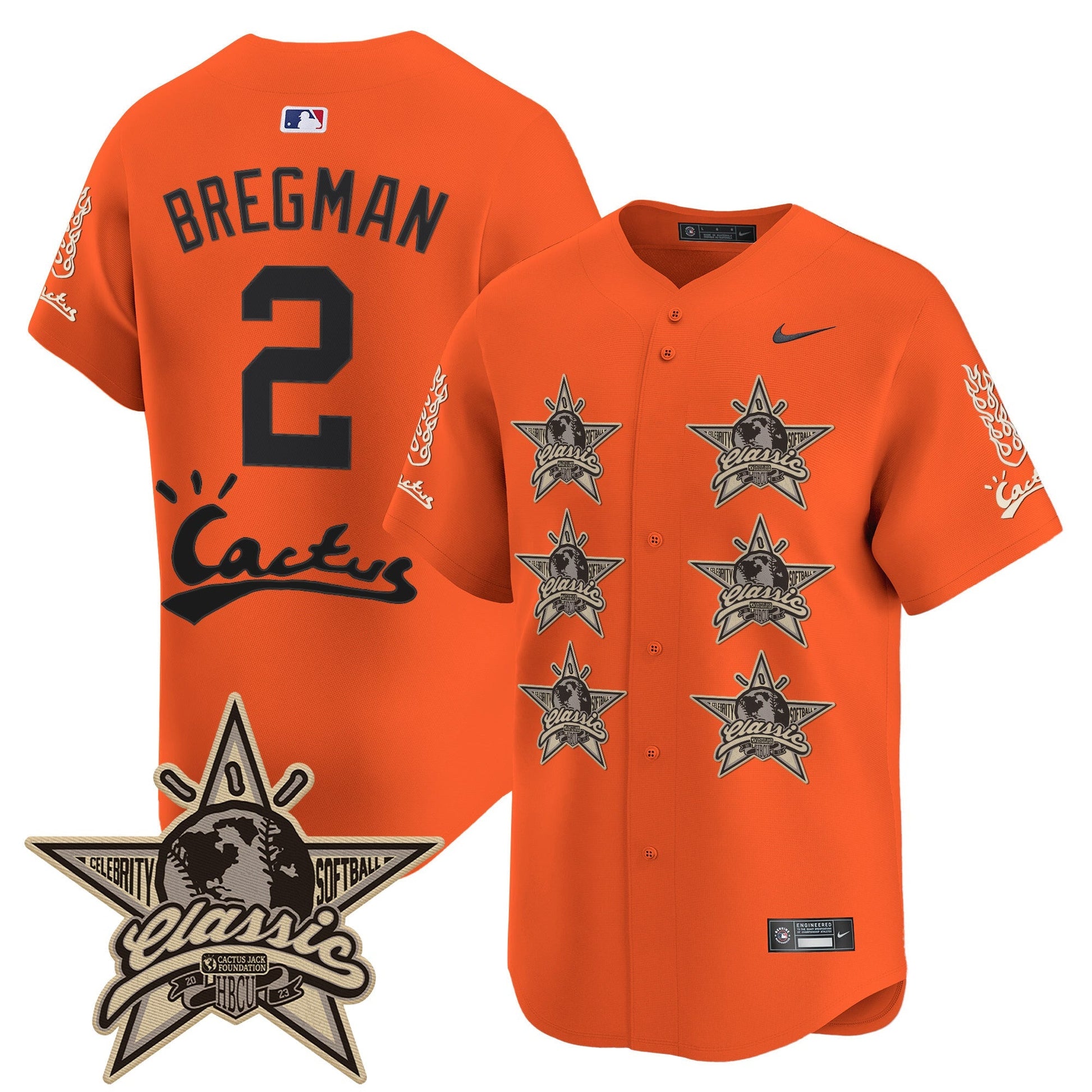 Men's Houston Astros Cactus Jack 2025 Vapor Premier Limited Jersey V2 - All Stitched
