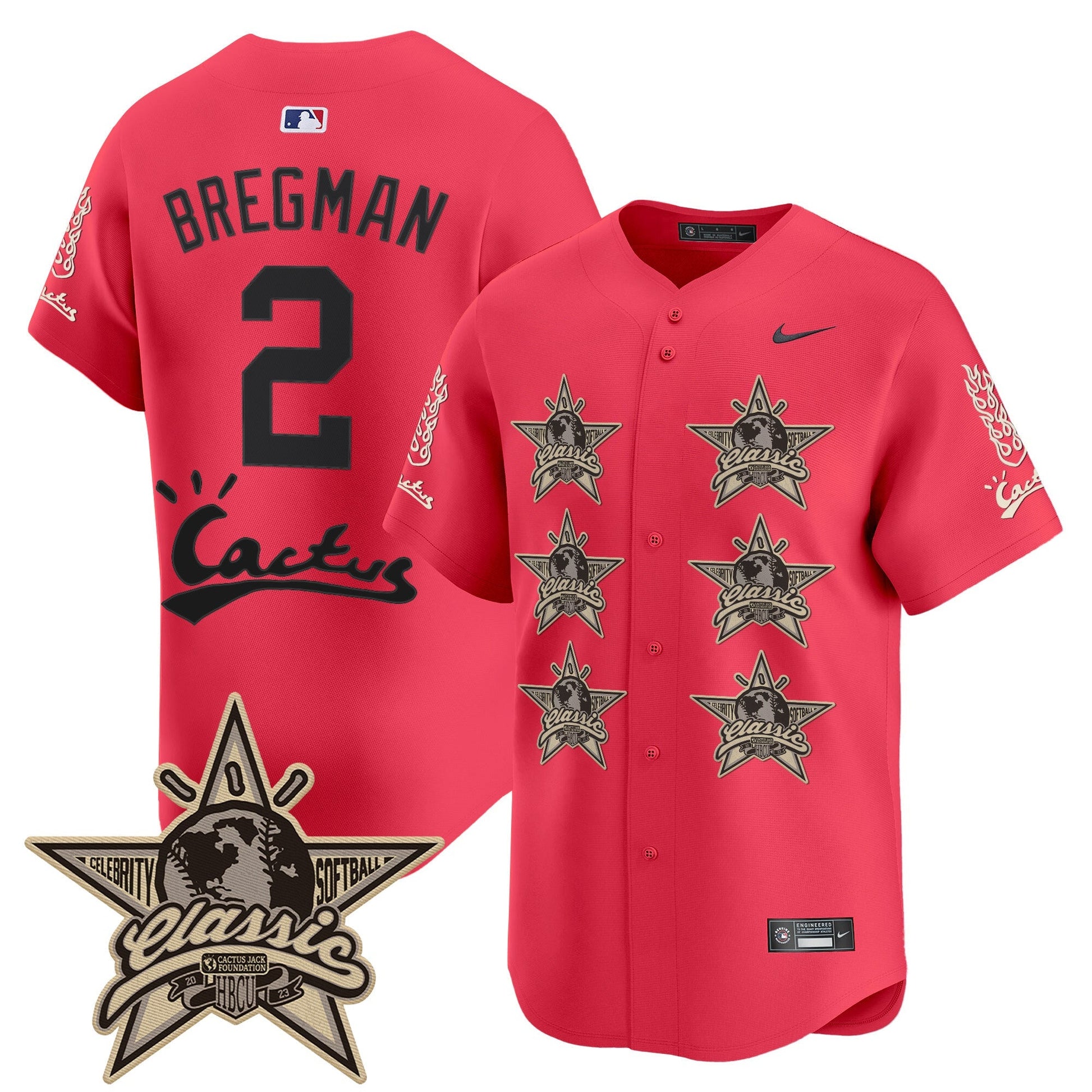 Men's Houston Astros Cactus Jack 2025 Vapor Premier Limited Jersey V2 - All Stitched