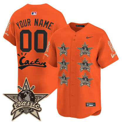Houston Astros Cactus Jack 2025 Vapor Premier Limited Custom Jersey V2 - All Stitched
