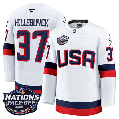 Men's USA 4 Nations Face-Off 2025 Premium Jersey - All Stitched