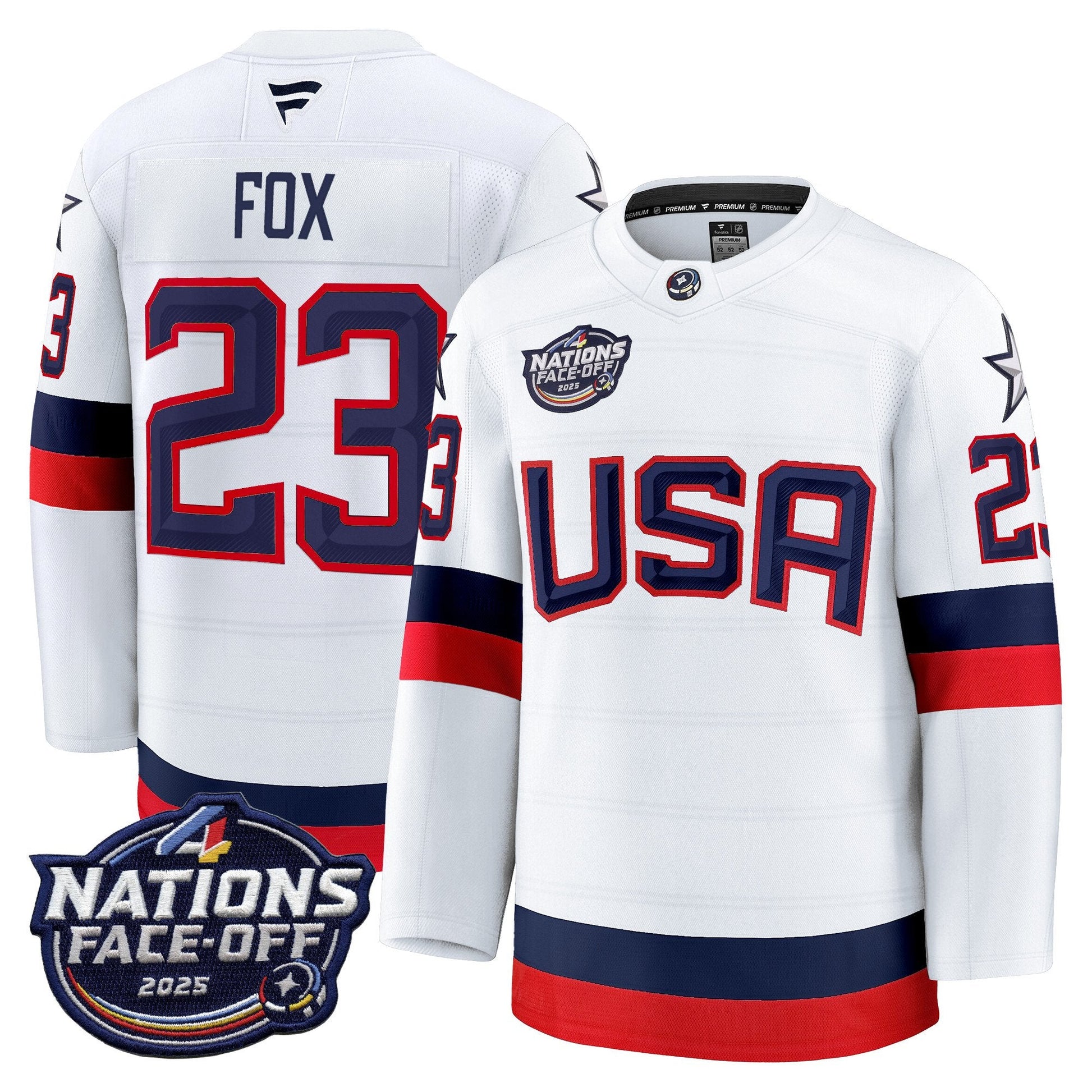Men's USA 4 Nations Face-Off 2025 Premium Jersey - All Stitched