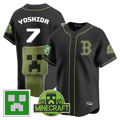 Men's Boston Red Sox 2025 MINECRAFT Jersey - All Stitched