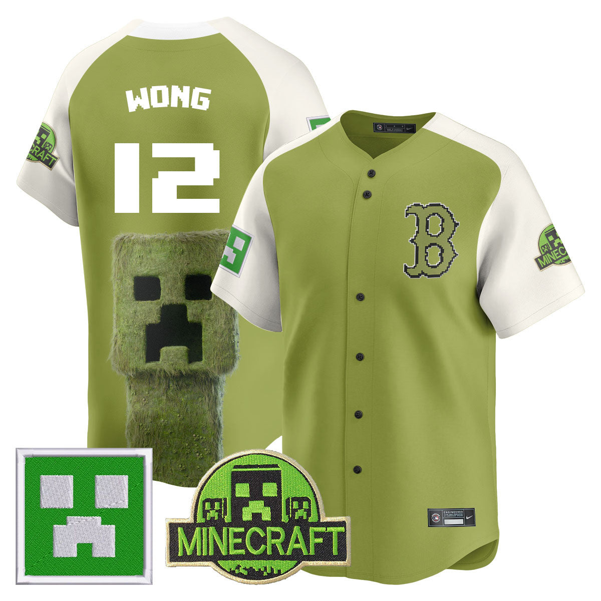 Men's Boston Red Sox 2025 MINECRAFT Jersey - All Stitched