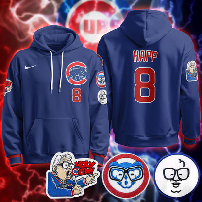 Chicago Cubs Limited Hoodie - Harry Caray "Holy Cow" Patch - All Stitched