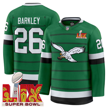 Eagles Kelly Green Hockey Premium Jersey - All Stitched