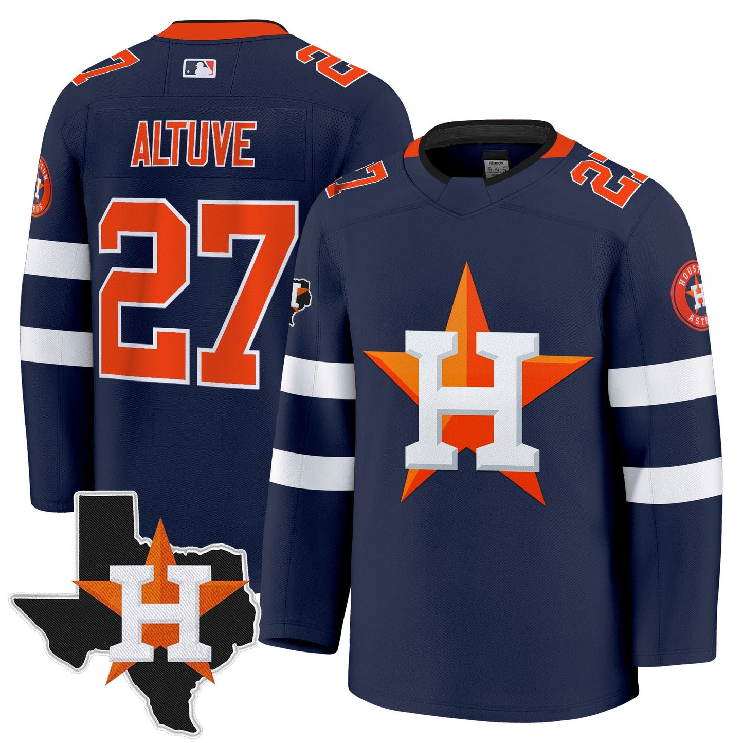 Men's Houston Astros Hockey Premium Jersey - All Stitched