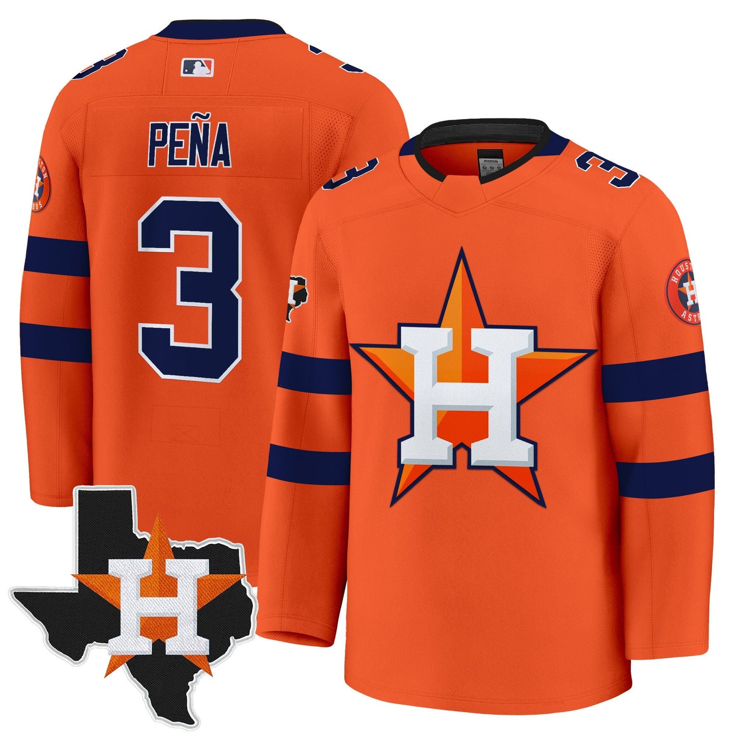 Men's Houston Astros Hockey Premium Jersey - All Stitched