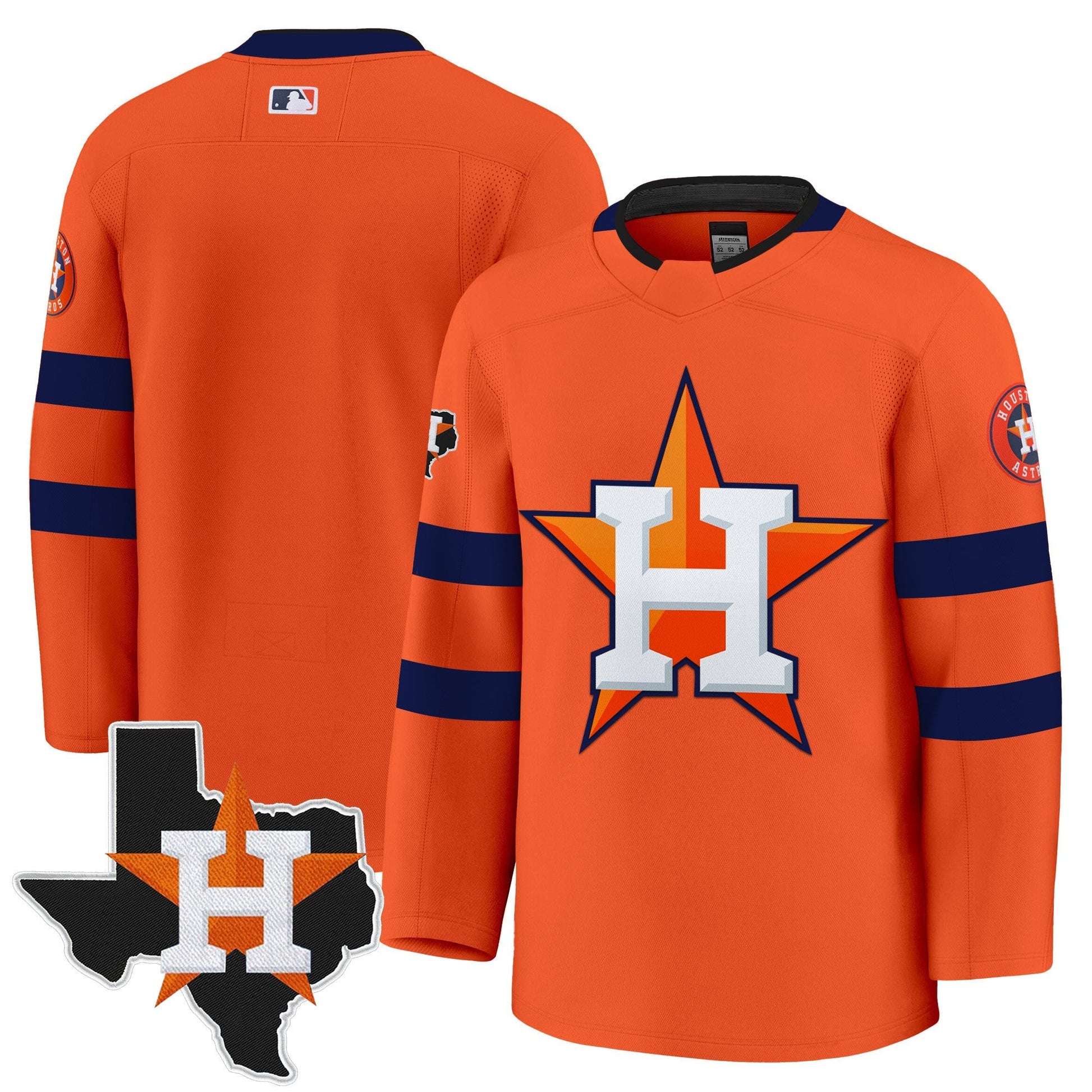 Men's Houston Astros Hockey Premium Jersey - All Stitched