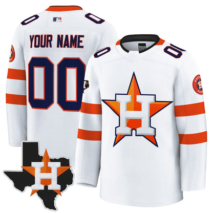 Houston Astros Hockey Premium Custom Jersey - All Stitched