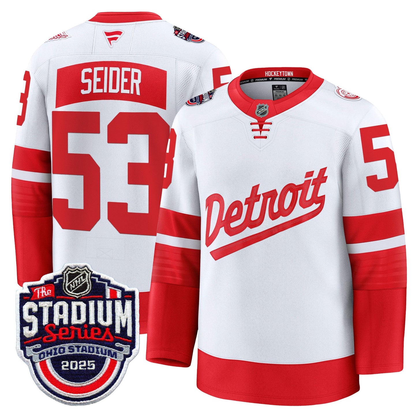 Men's Detroit Red Wings 2025 Stadium Series Premium Jersey - All Stitched