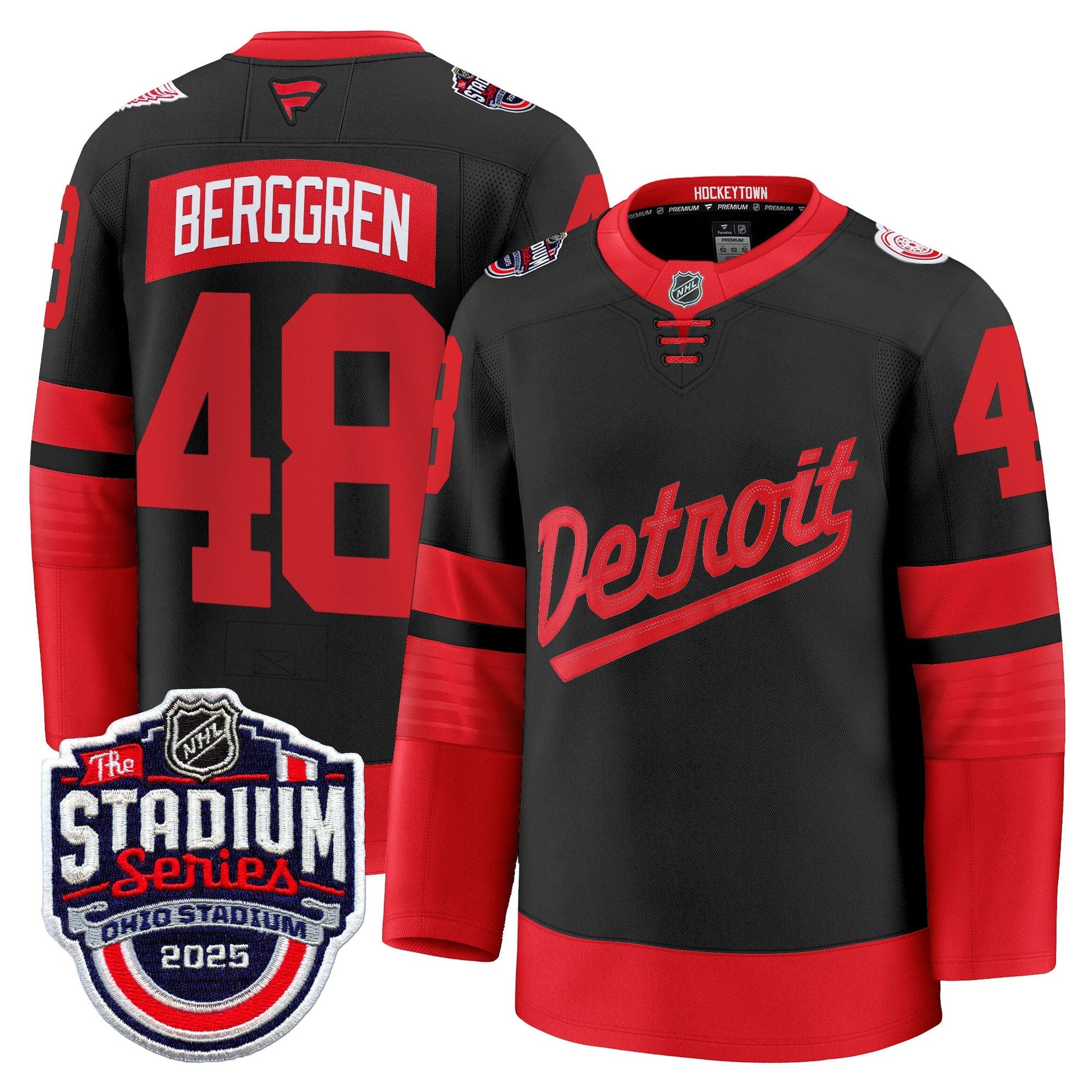 Men's Detroit Red Wings 2025 Stadium Series Premium Jersey - All Stitched