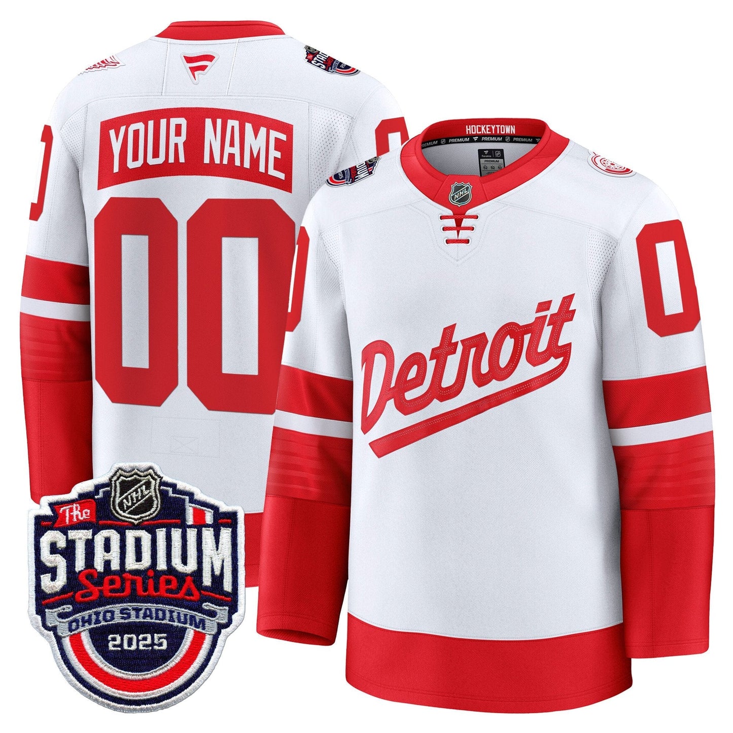 Detroit Red Wings 2025 Stadium Series Premium Custom Jersey - All Stitched