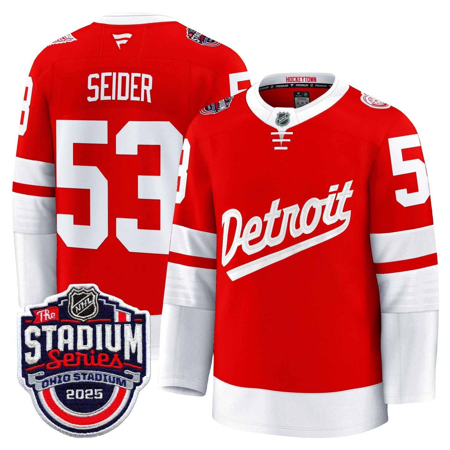 Men's Detroit Red Wings 2025 Stadium Series Premium Jersey - All Stitched