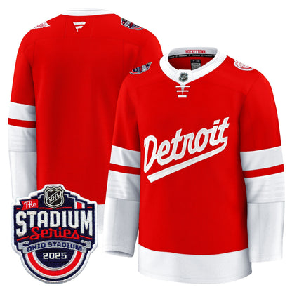 Men's Detroit Red Wings 2025 Stadium Series Premium Jersey - All Stitched