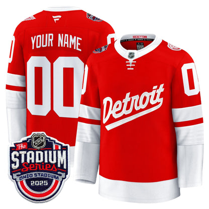 Detroit Red Wings 2025 Stadium Series Premium Custom Jersey - All Stitched
