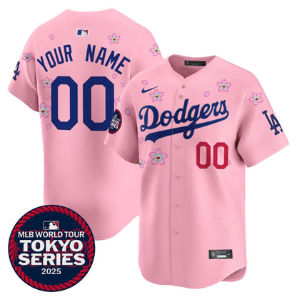 Dodgers Tokyo Series 2025 Vapor Premier Limited Custom Jersey - Stitched