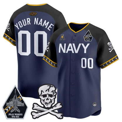 Navy Midshipmen 2025 Vapor Premier Limited Custom Jersey - All Stitched