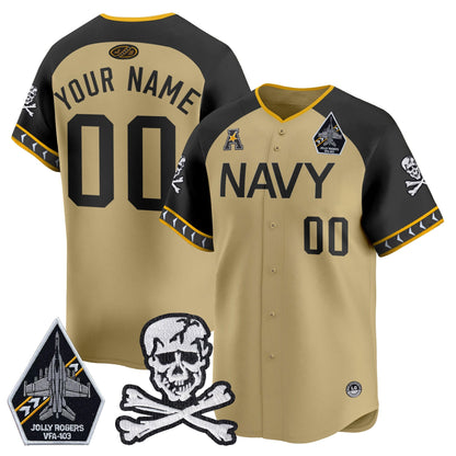 Navy Midshipmen 2025 Vapor Premier Limited Custom Jersey - All Stitched