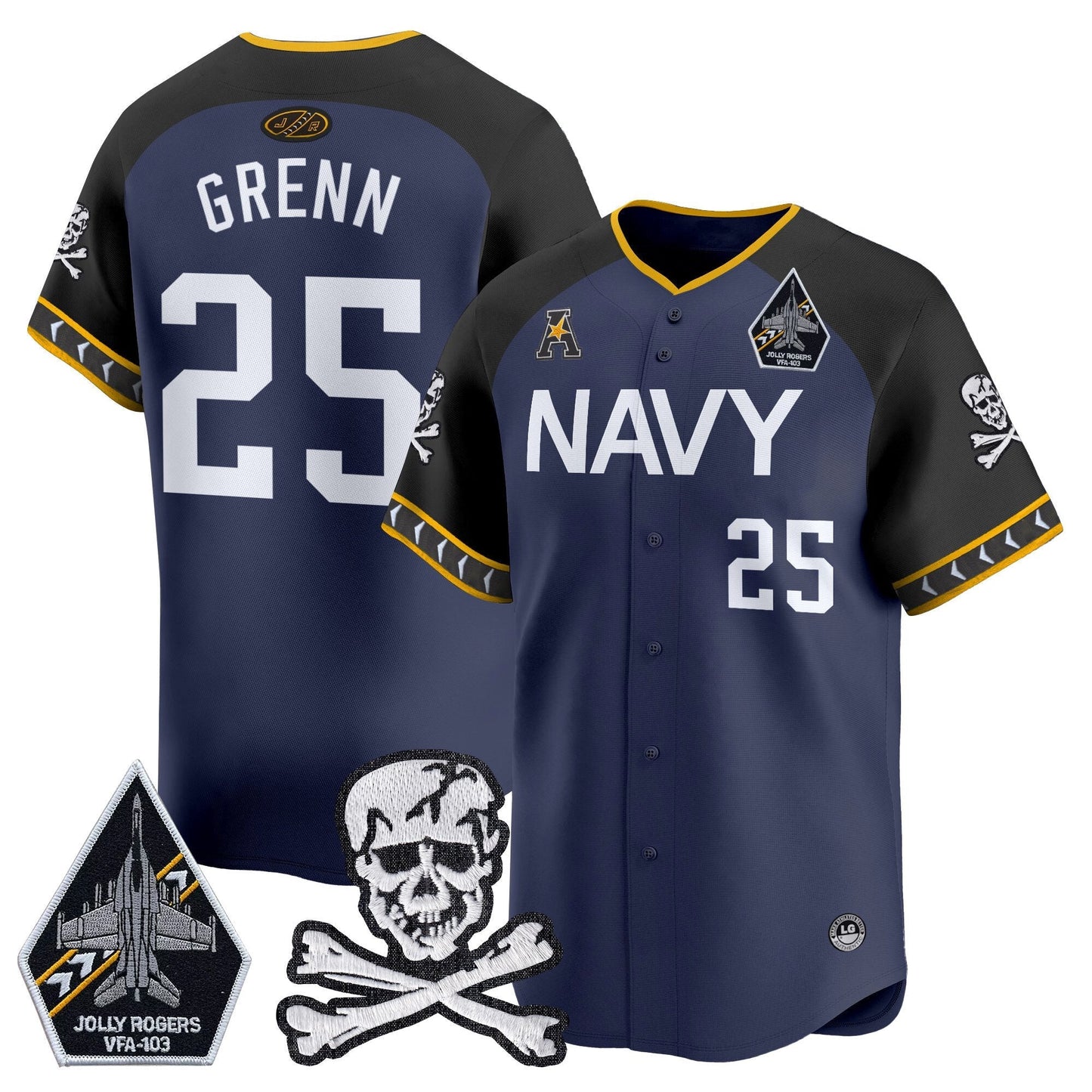 Men's Navy Midshipmen 2025 Vapor Premier Limited Jersey - All Stitched
