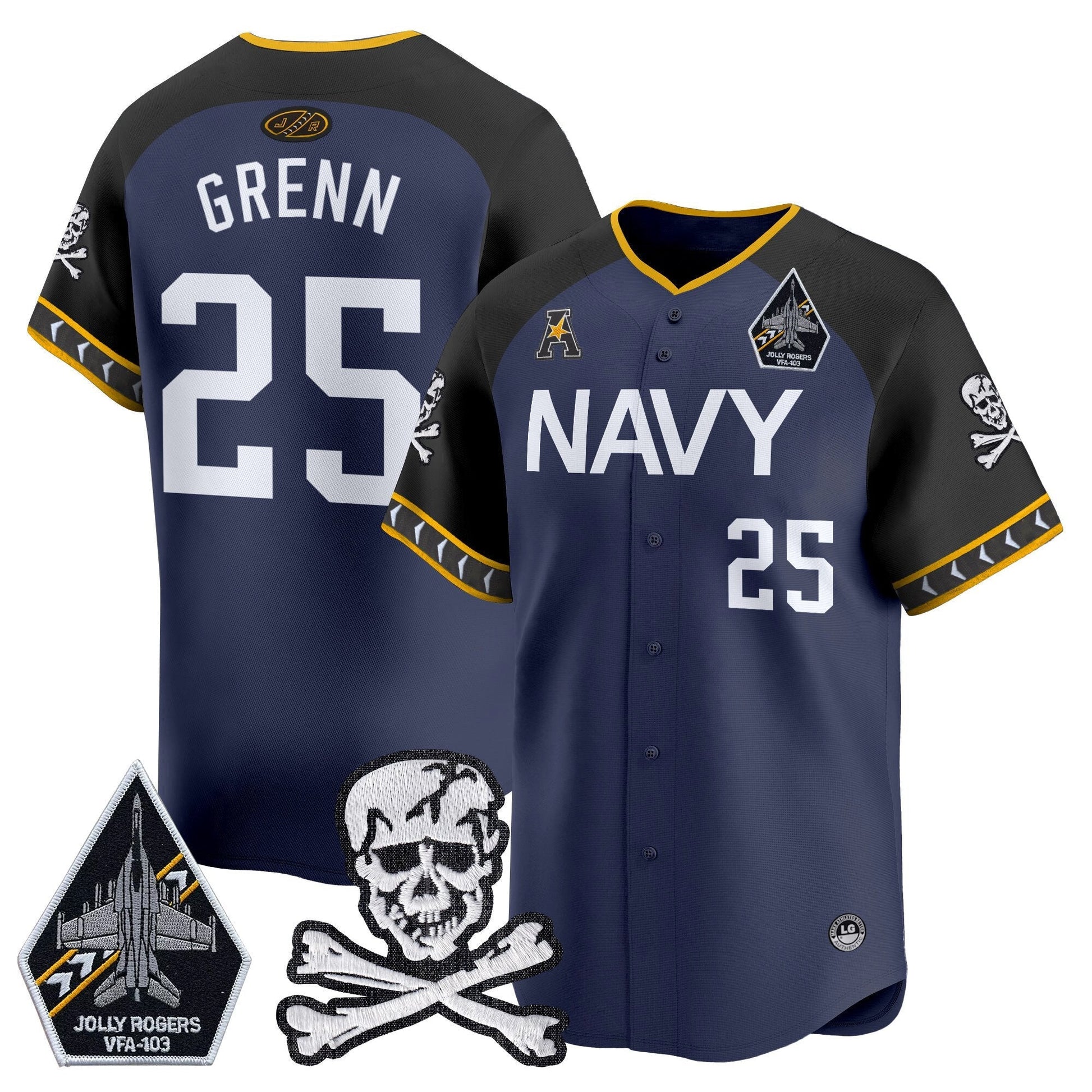 Men's Navy Midshipmen 2025 Vapor Premier Limited Jersey - All Stitched