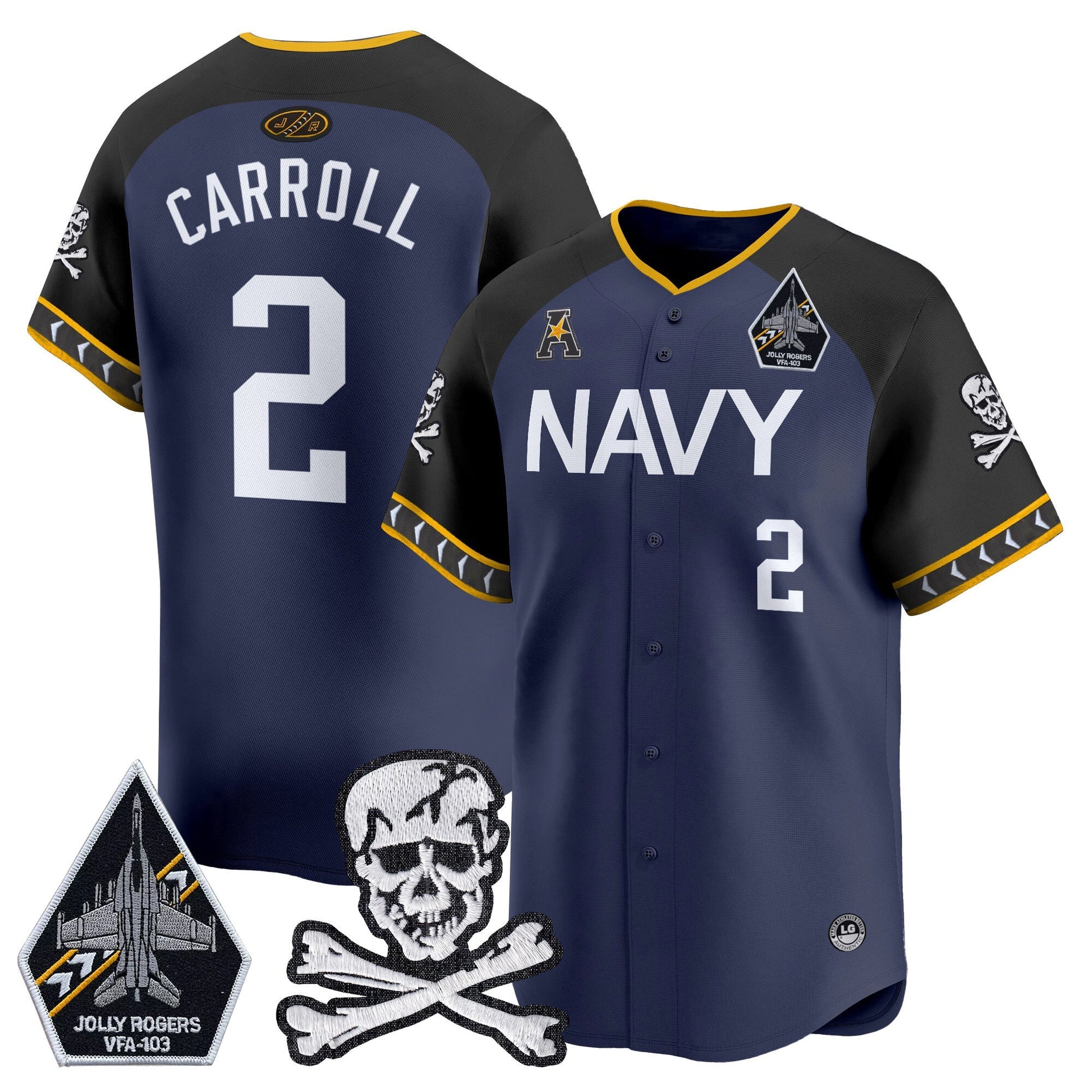 Men's Navy Midshipmen 2025 Vapor Premier Limited Jersey - All Stitched