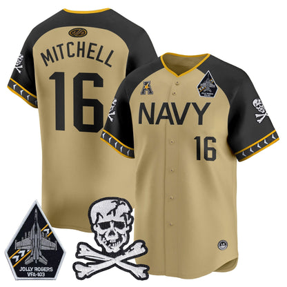 Men's Navy Midshipmen 2025 Vapor Premier Limited Jersey - All Stitched