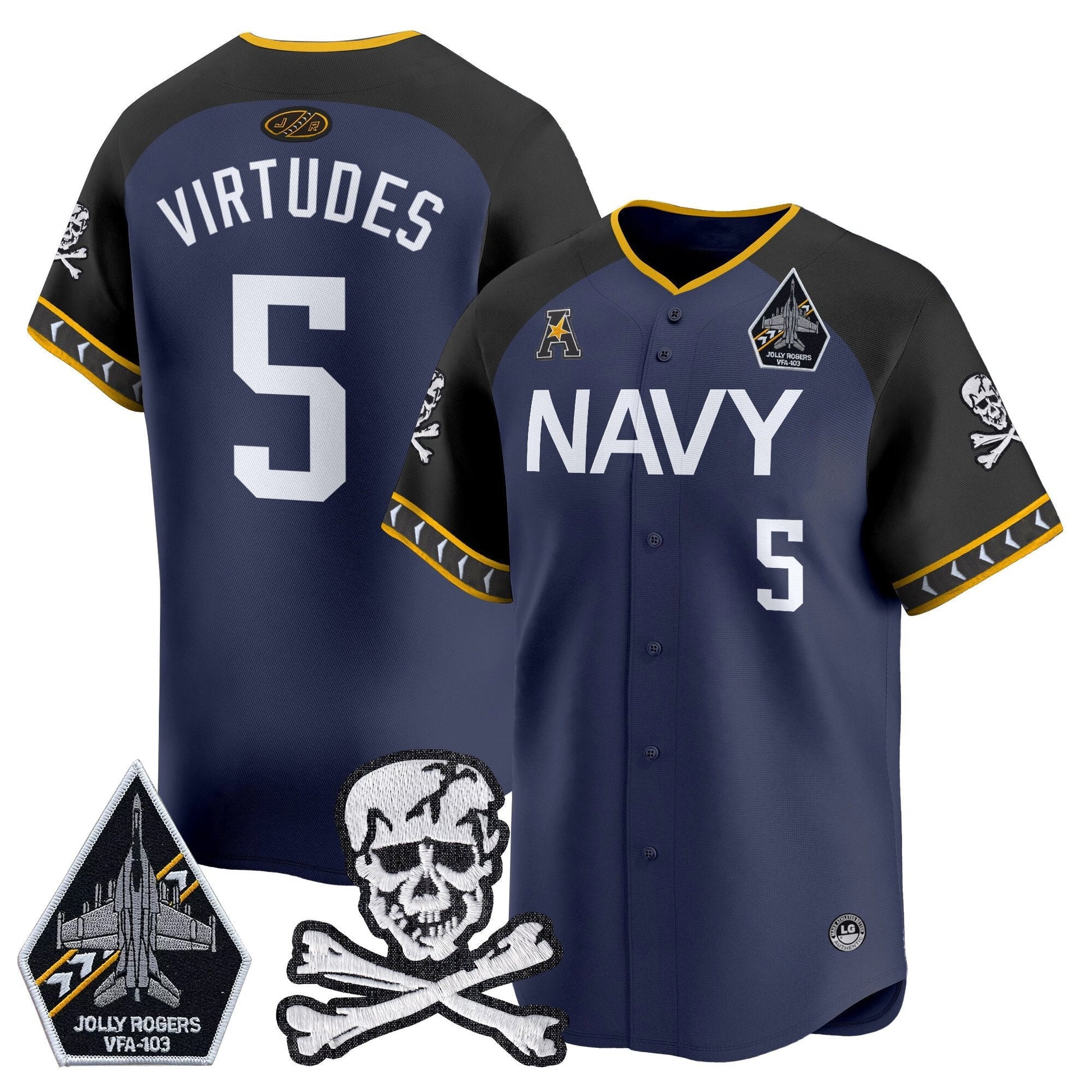 Men's Navy Midshipmen 2025 Vapor Premier Limited Jersey - All Stitched