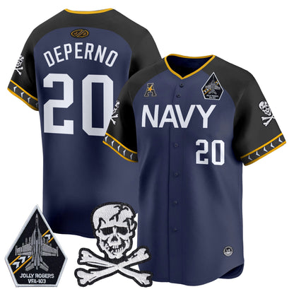 Men's Navy Midshipmen 2025 Vapor Premier Limited Jersey - All Stitched