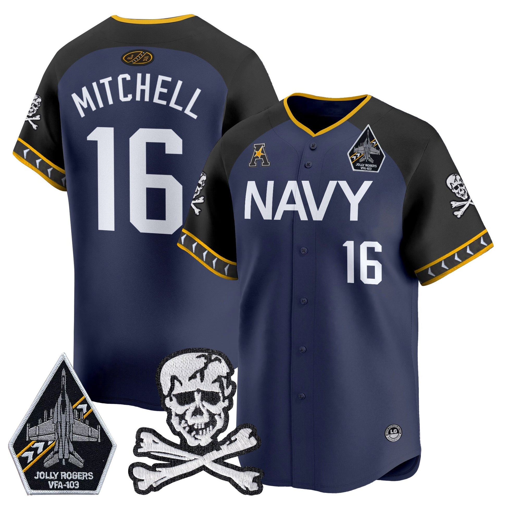 Men's Navy Midshipmen 2025 Vapor Premier Limited Jersey - All Stitched