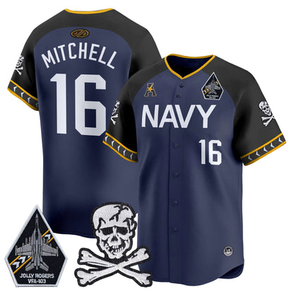 Men's Navy Midshipmen 2025 Vapor Premier Limited Jersey - All Stitched