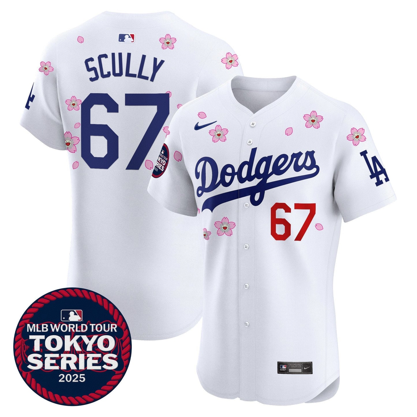 Men's Dodgers Tokyo Series 2025 Vapor Premier Elite Jersey - Stitched