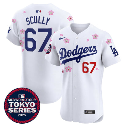 Men's Dodgers Tokyo Series 2025 Vapor Premier Elite Jersey - Stitched