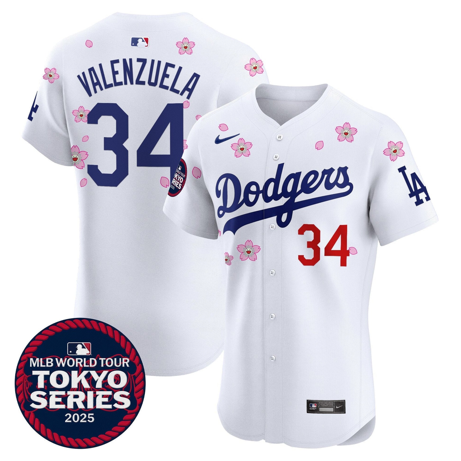 Men's Dodgers Tokyo Series 2025 Vapor Premier Elite Jersey - Stitched