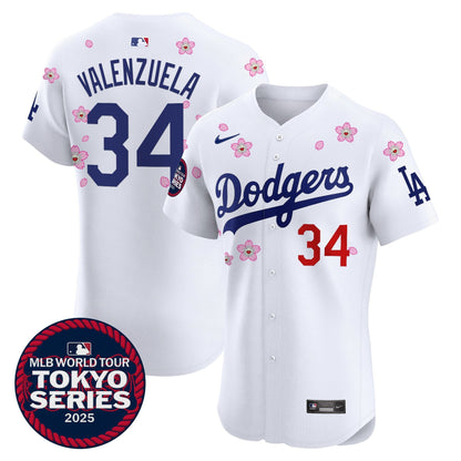 Men's Dodgers Tokyo Series 2025 Vapor Premier Elite Jersey - Stitched