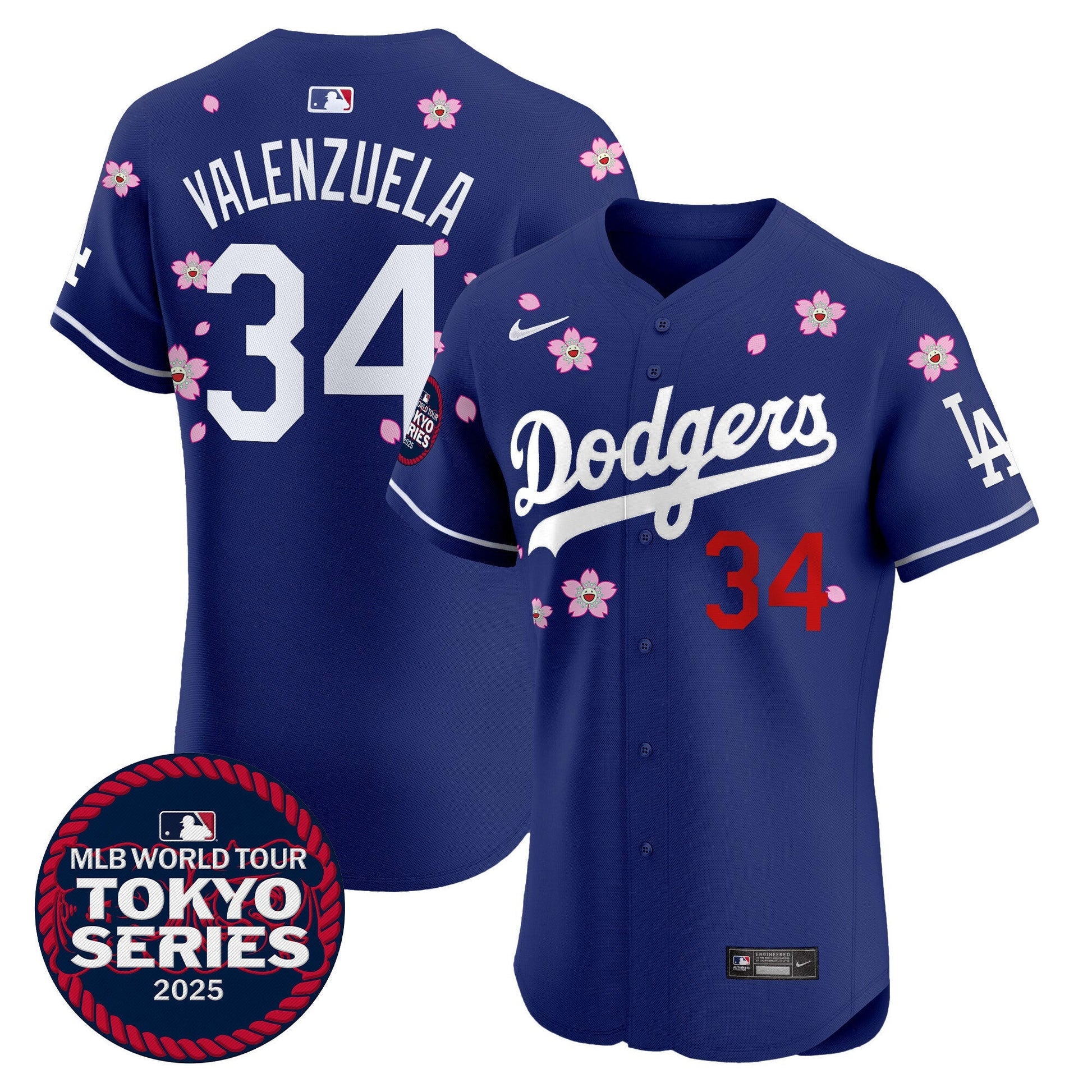 Men's Dodgers Tokyo Series 2025 Vapor Premier Elite Jersey - Stitched
