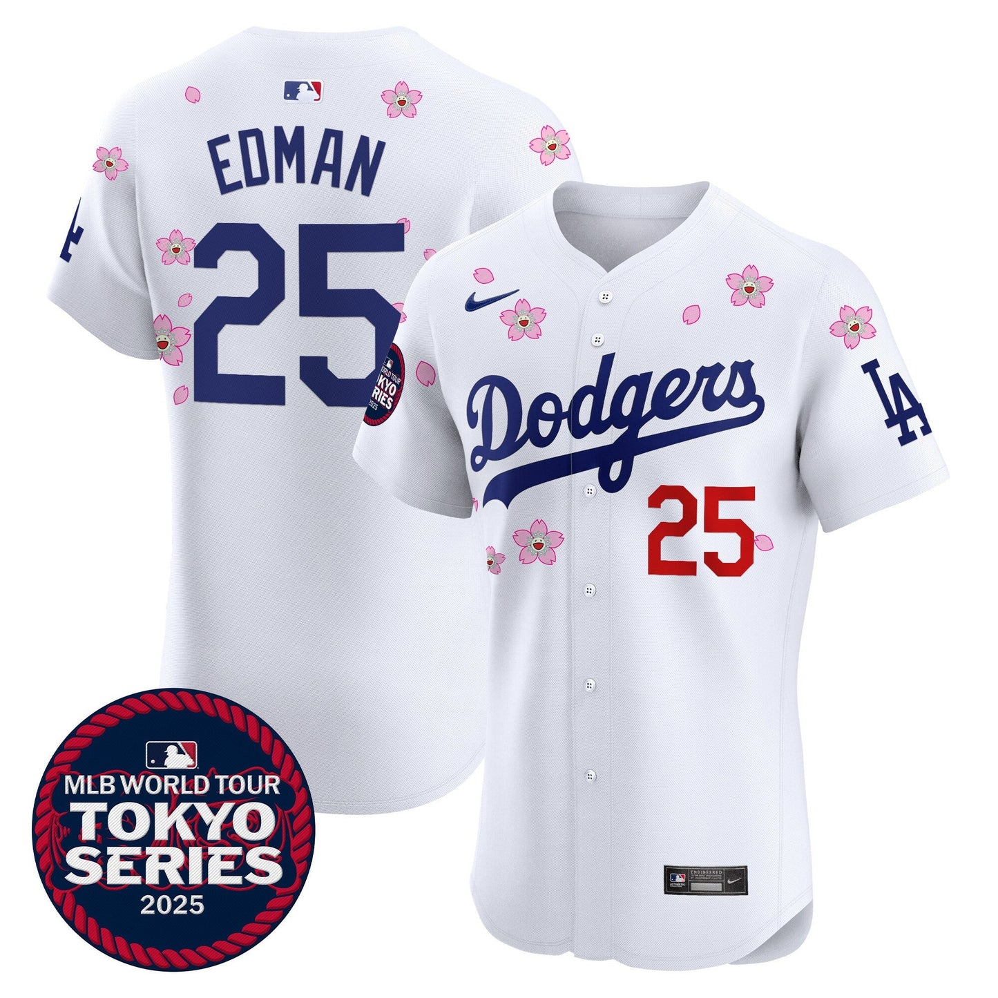 Men's Dodgers Tokyo Series 2025 Vapor Premier Elite Jersey - Stitched