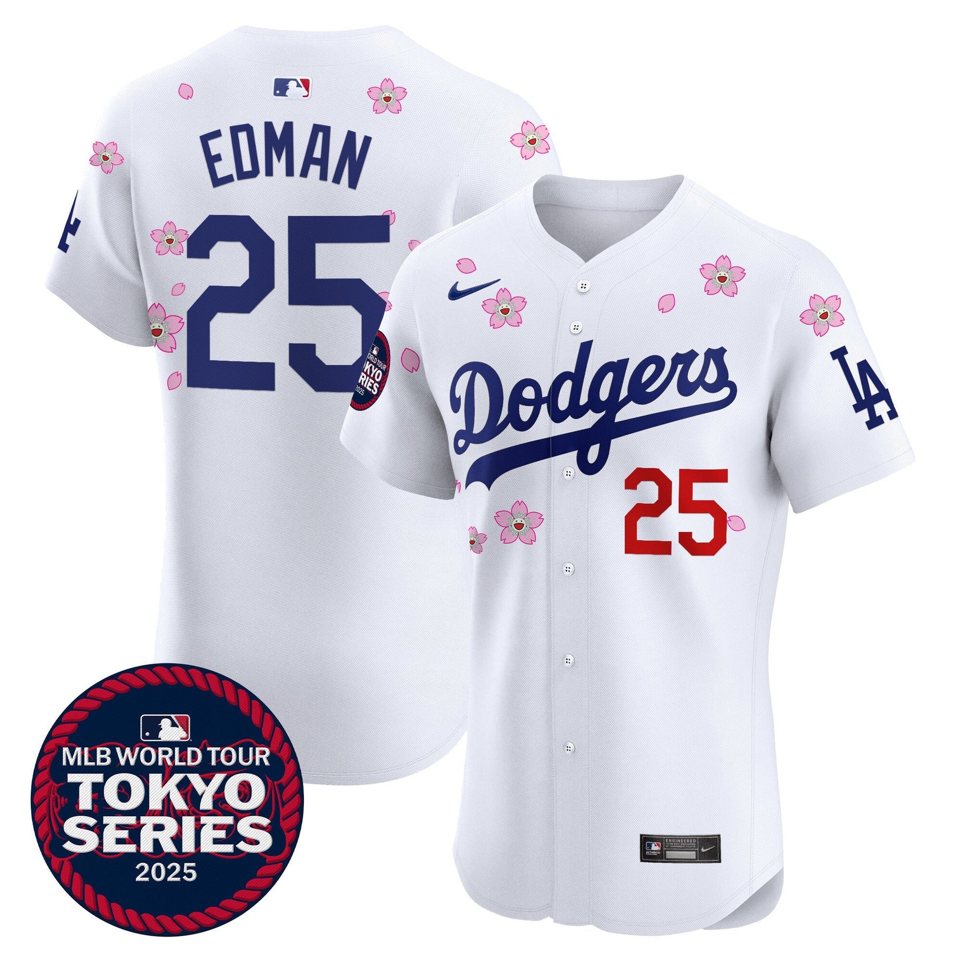 Men's Dodgers Tokyo Series 2025 Vapor Premier Elite Jersey - Stitched