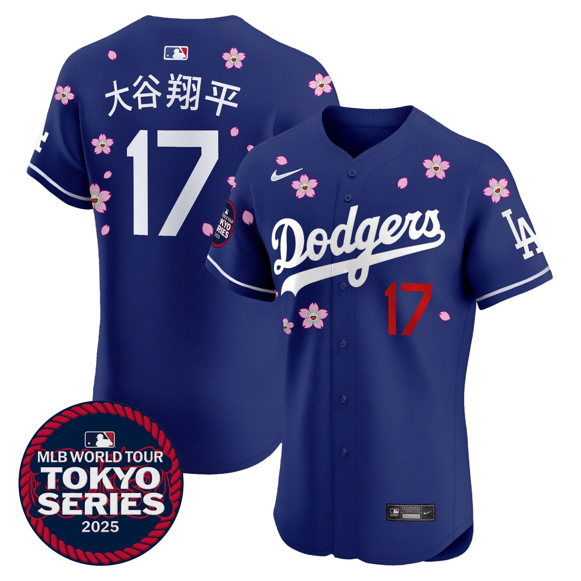 Men's Dodgers Tokyo Series 2025 Vapor Premier Elite Jersey - Stitched