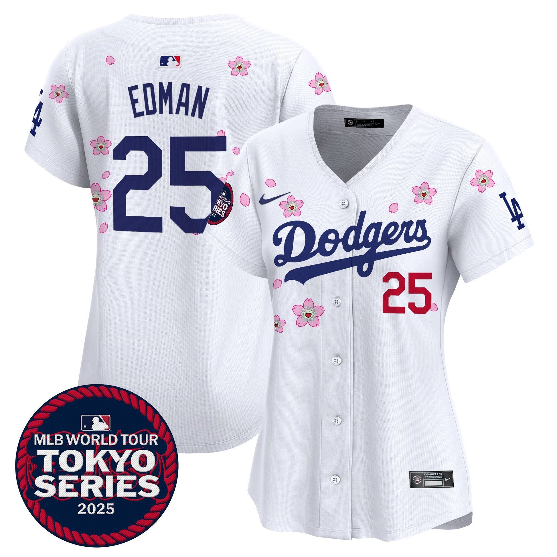 Women's Dodgers Tokyo Series 2025 Vapor Premier Limited Jersey V2 - Stitched