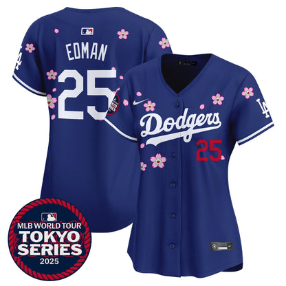 Women's Dodgers Tokyo Series 2025 Vapor Premier Limited Jersey V2 - Stitched